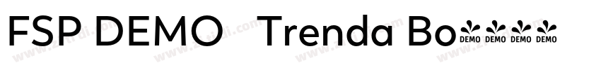 FSP DEMO   Trenda Bo字体转换